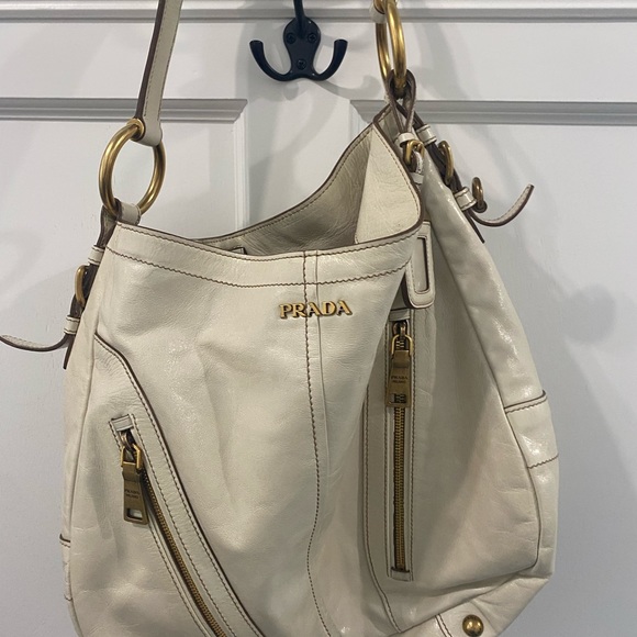 Cream and brass vintage Prada bag - Picture 2 of 5